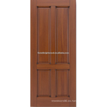 diseño de puerta de madera de caoba de 4 paneles